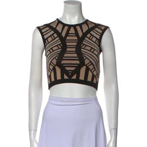 Ronny Kobo crop stretch top